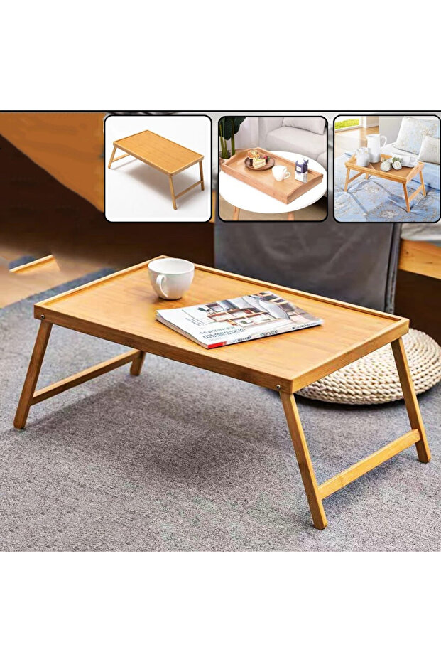 Multifunctional folding wooden table - 2