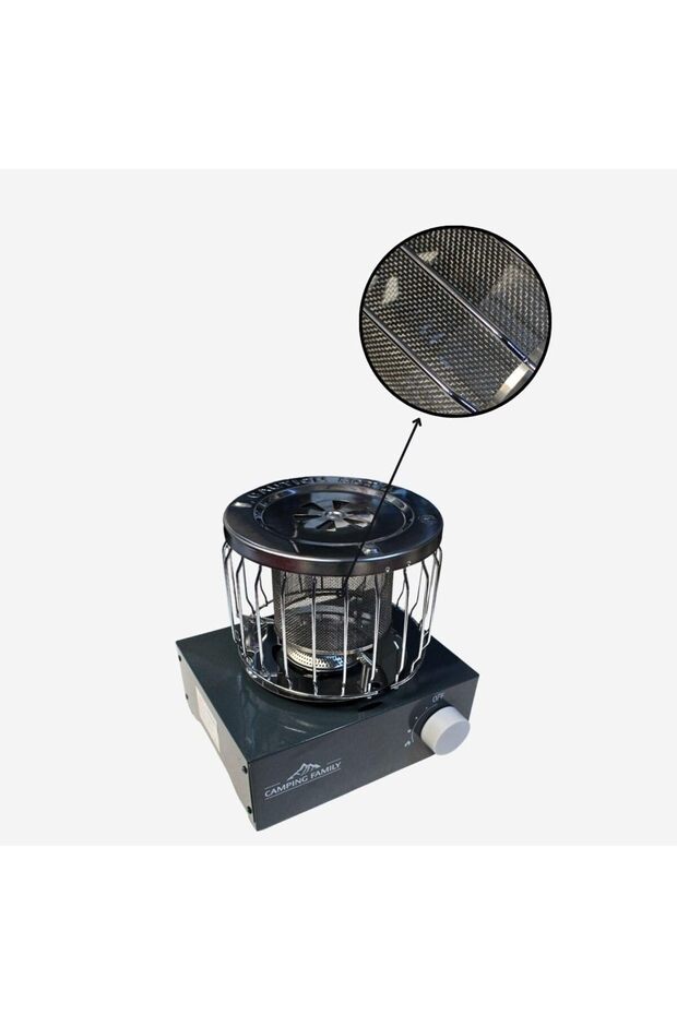 مدفأة غاز وموقد تخييم محمول 2×1 – بقوة 3000 واط - 5