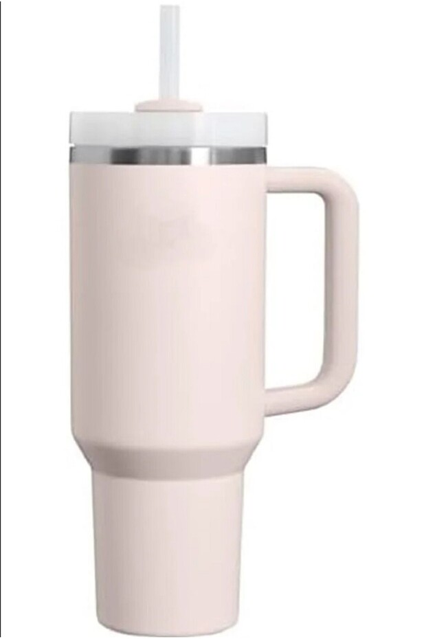 Quencher H2.O 40oz Tumbler Rose Quartz – Insulated Cup with Handle ,Straw