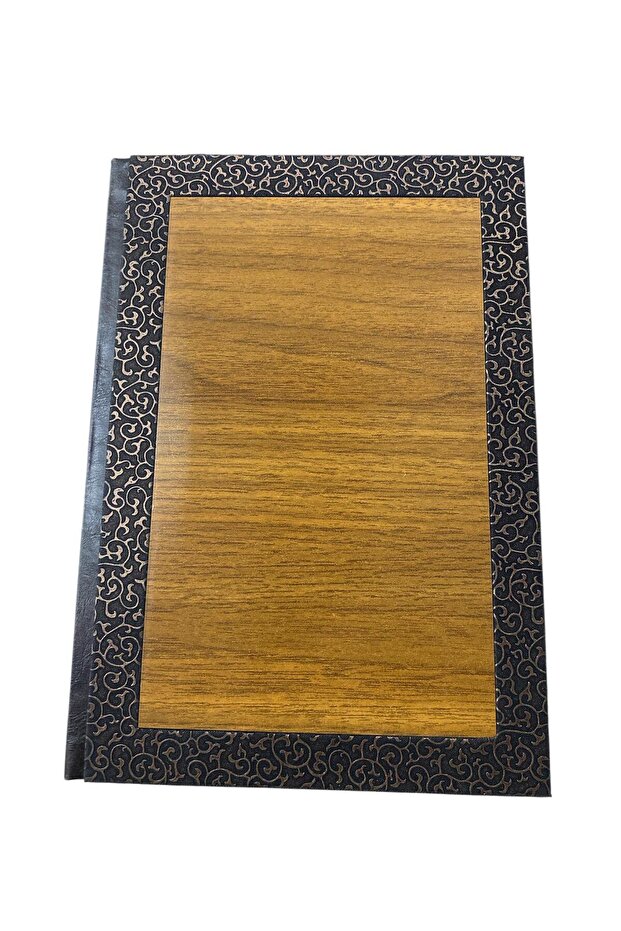 دفتر ملاحظات مخطط مغلف بالجلد مقاس 17 × 24