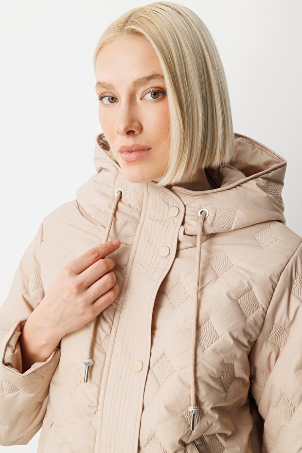 Kapüşonlu Şişme Mont - 3