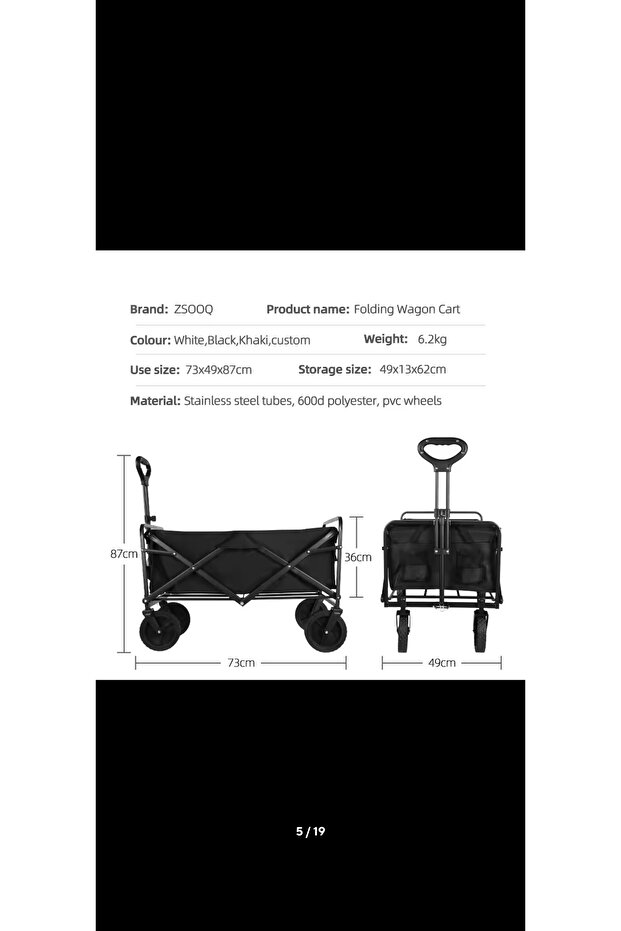 Shopping cart foldable - 2