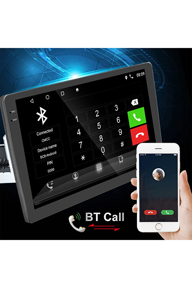 E-COM 9" Android Car GPS System - Full HD, WiFi, Bluetooth, 4GB RAM - EC-9464A - 5