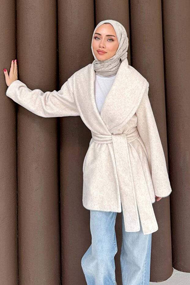 Angora Belted Coat 32-2504