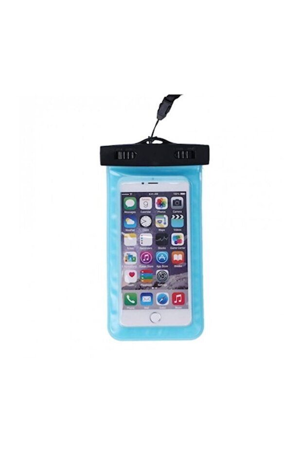 Waterproof Phone Case, Blue - 1
