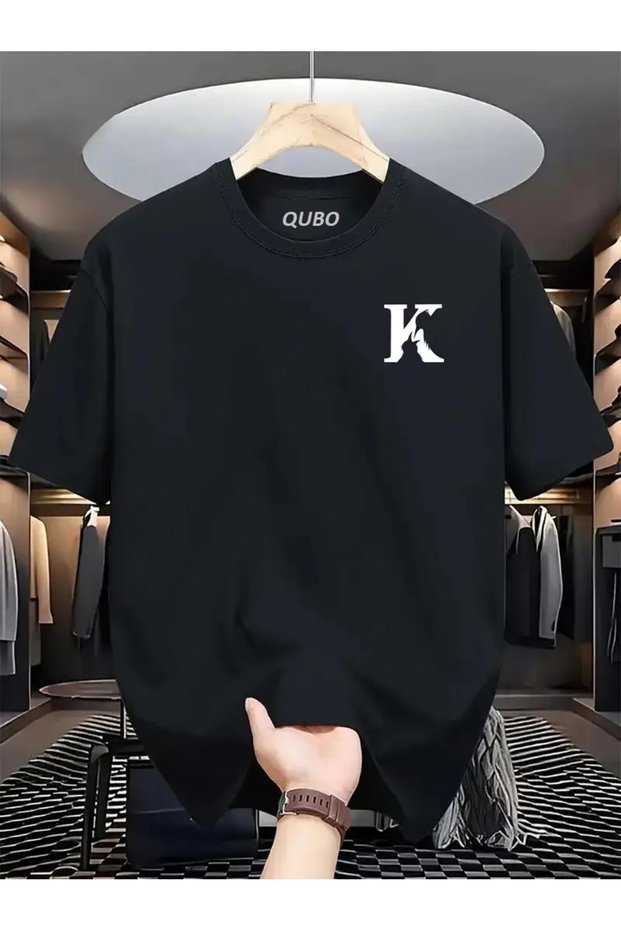qubo Unisex Oversized Printed Cotton Crew Neck Short Sleeve T-shirt