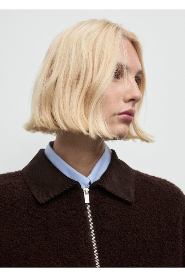 Kadife yaka buklet ceket - 8