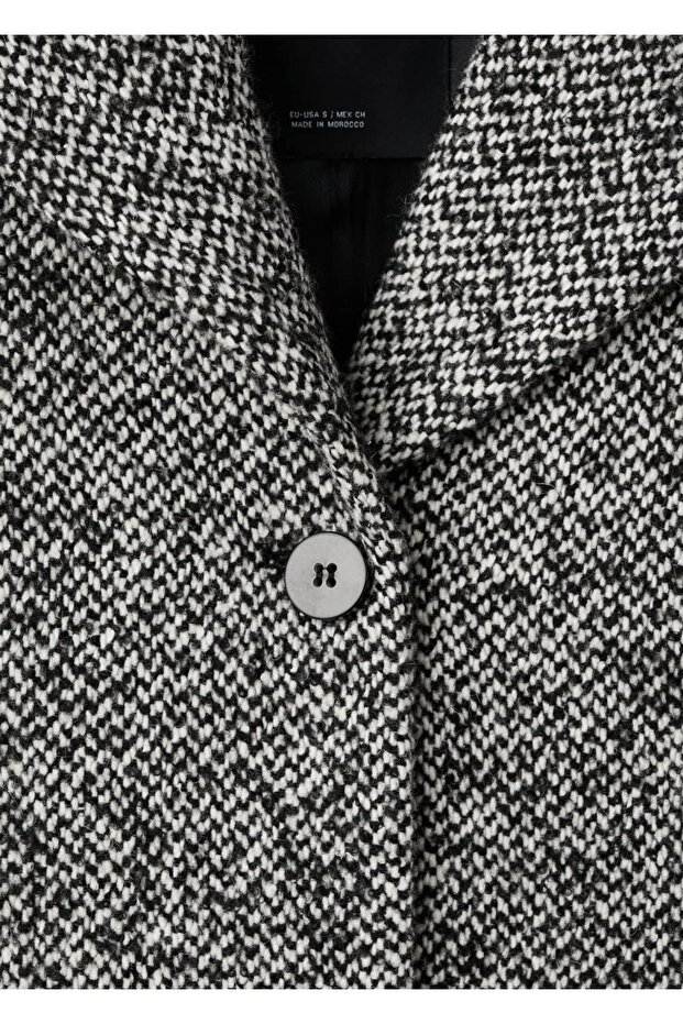 Kürk yakalı kırçıllı palto - 7