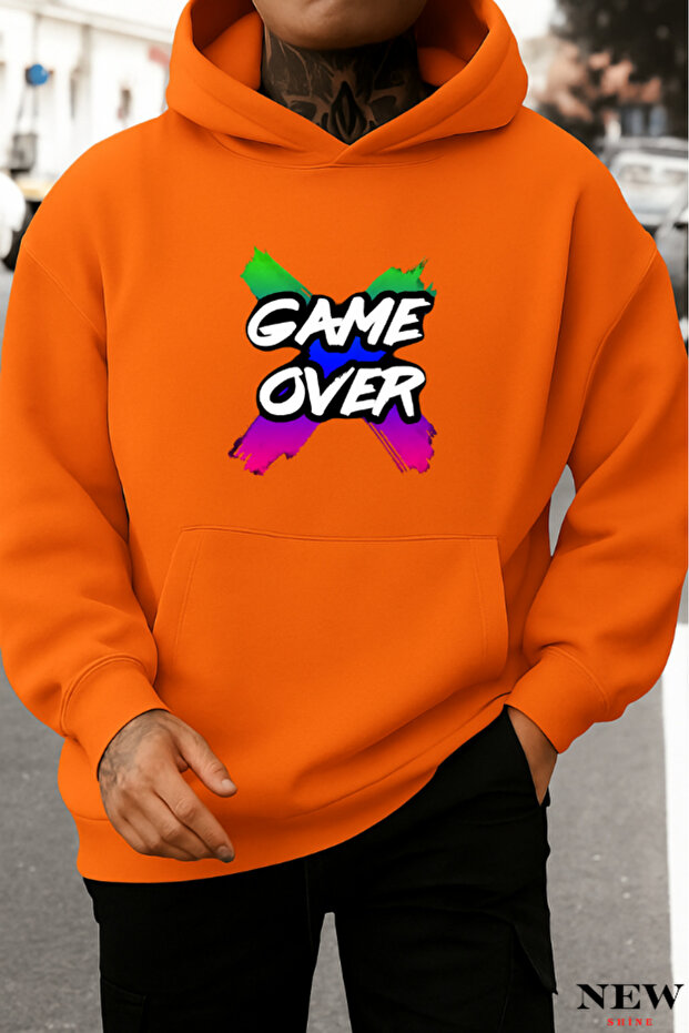سويت شيرت بطبعة Game Over