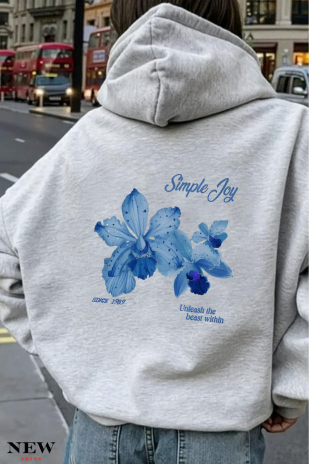سويت شيرت مطبوع من Simple Joy - 1