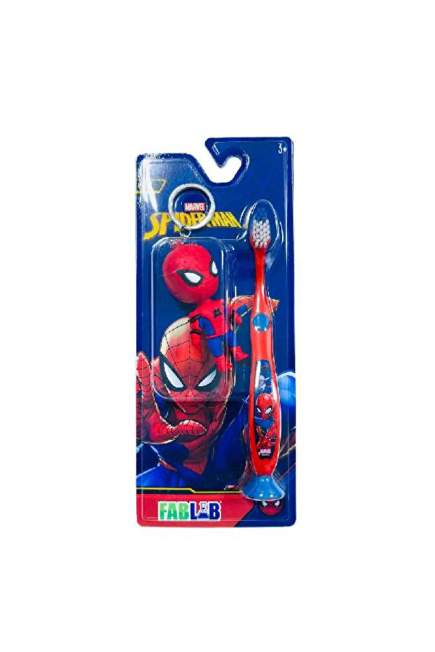 Fab Lab Kids Toothbrush with Keyring - Spiderman