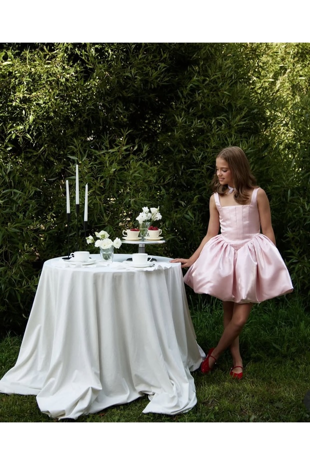 Balon Model Kiz Çocuk Elbisesi - 2