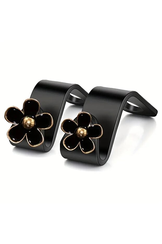 Saşa Flower Patterned Hanger with a Capacity of 30 Kg, Made of Quality Hard Plastic, 2 Pieces.