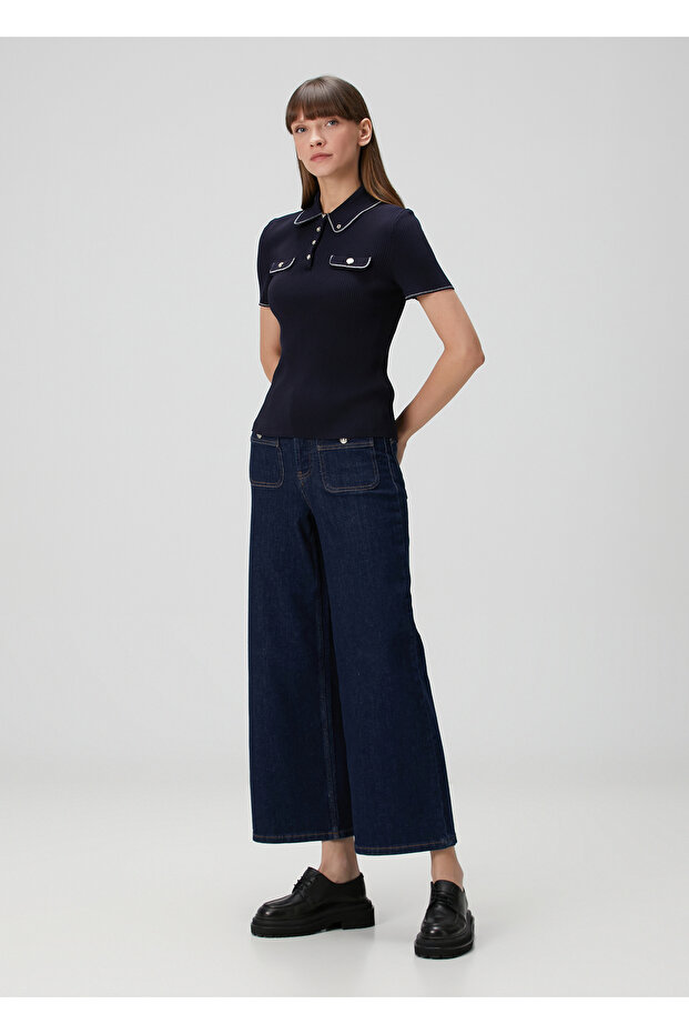 Lacivert Polo Triko - 2