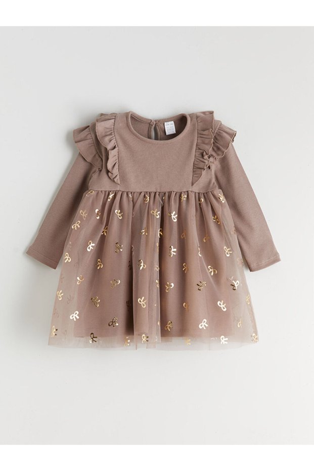 Crew Neck Baby Girl Tutu Dress