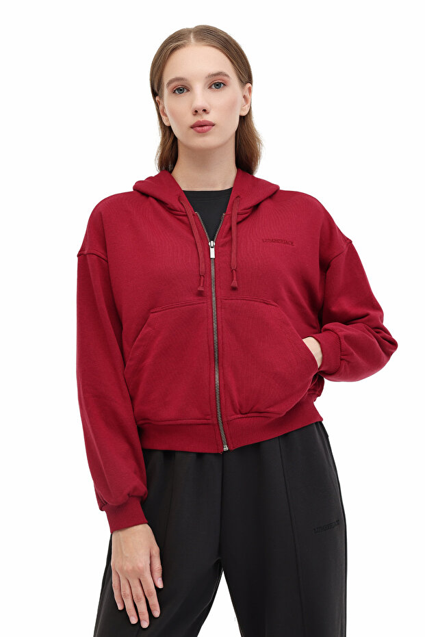 Wb 18Ammy-H 5Pr Claret Red Women's Tracksuit Top