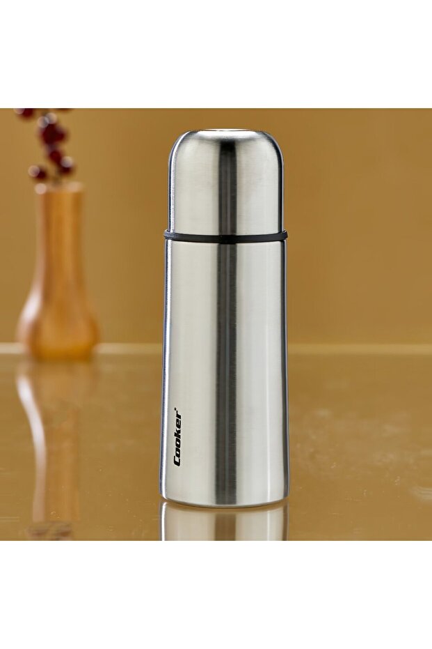 0.3lt chrome thermos stainless steel - leak-proof lid = cup