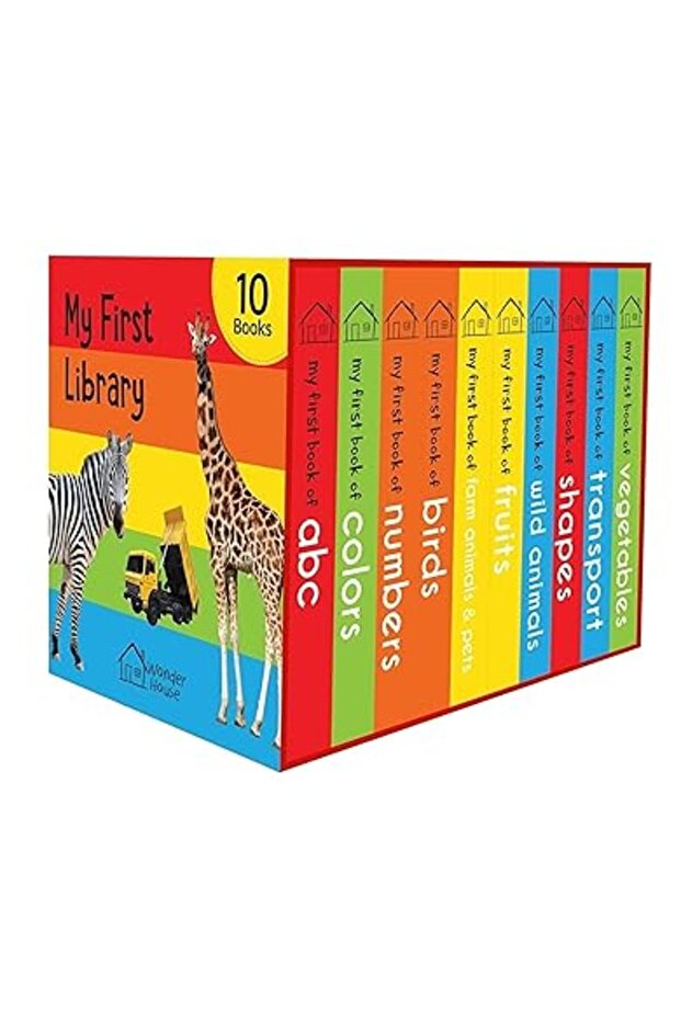 My First Library : Boxset of 10 Board Books for Kids Board book