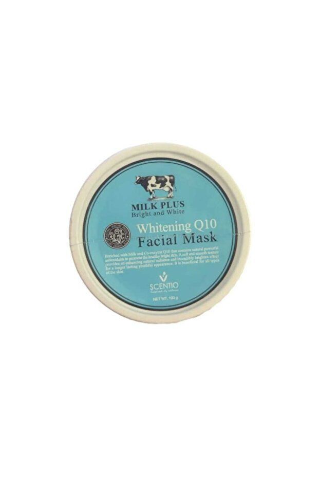 MILK PLUS BRIGHT AND WHITE WHITENING q10 FACIAL MASK 100g