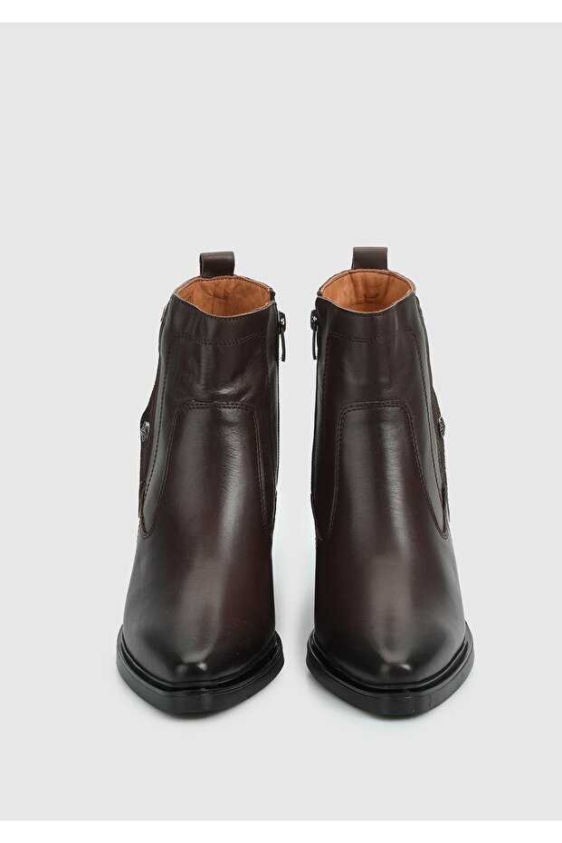 Kahve Deri Kadın Bot - 3