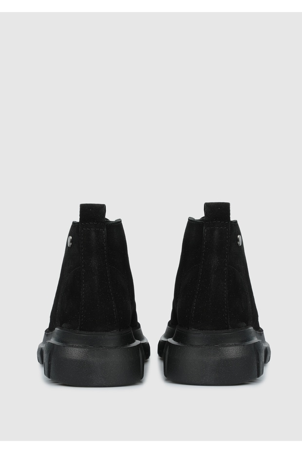 Siyah Deri Kadın Bot - 4