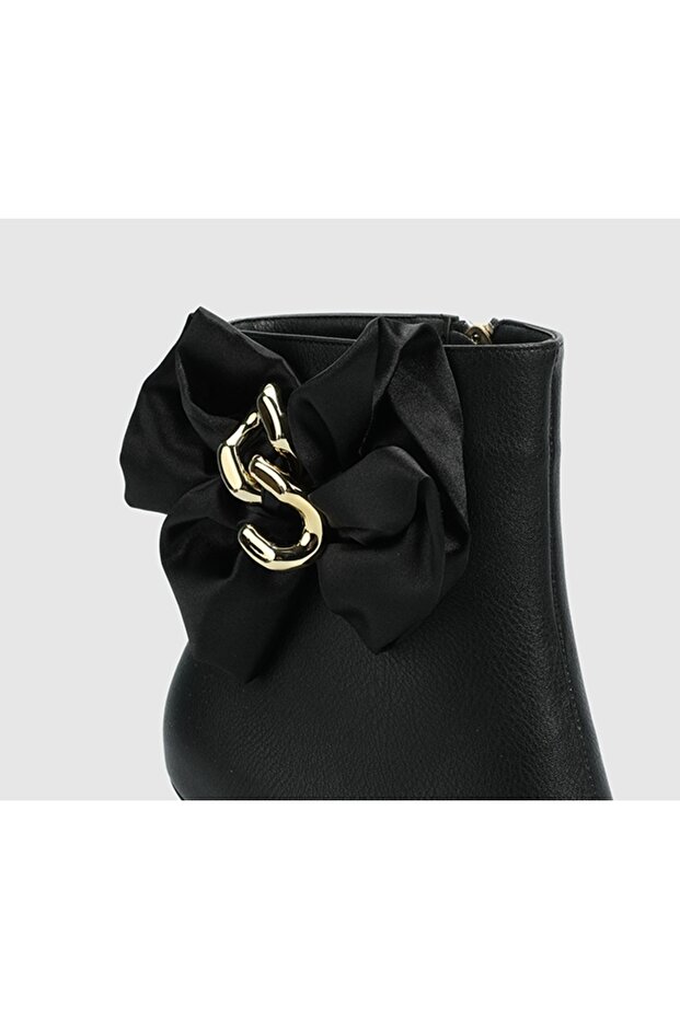 Siyah Kadın Bootie - 5