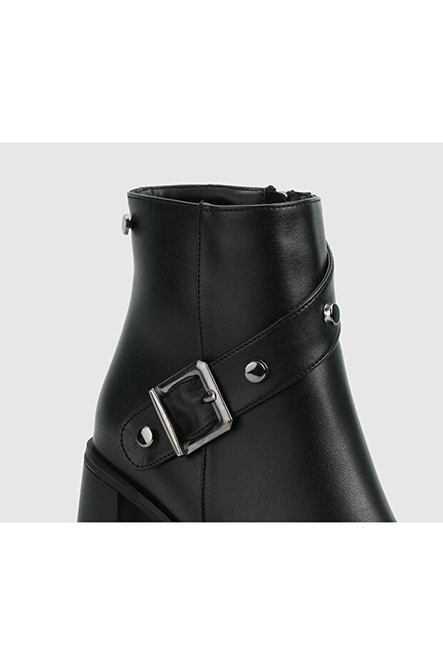 Siyah Kadın Bootie - 5