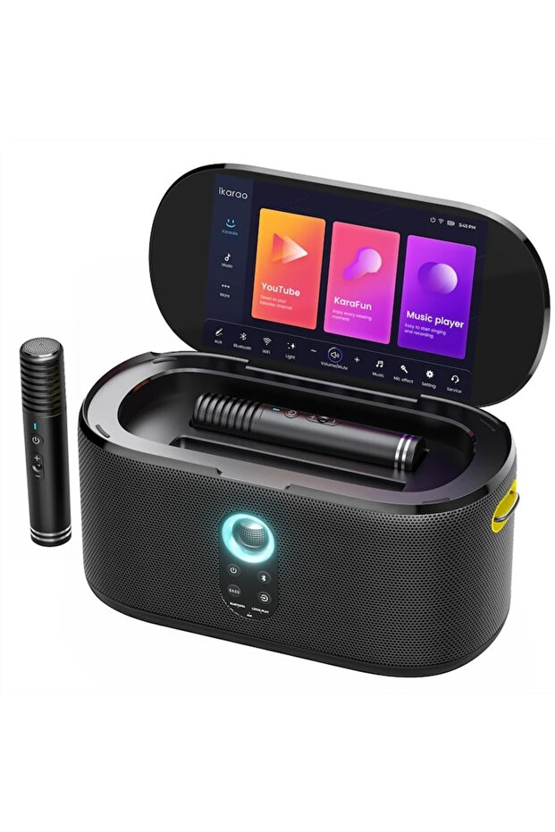 Karaoke Speaker Shell S-1, Portable, Amplified, HD Touch Screen, Wireless Microphone, 20h Bat - 2