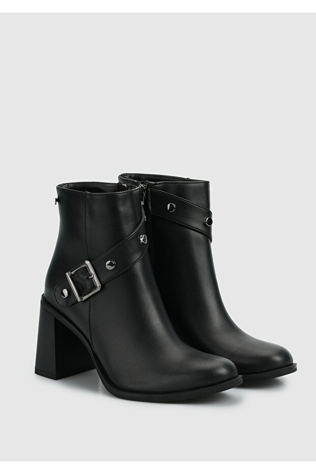 Siyah Kadın Bootie - 2