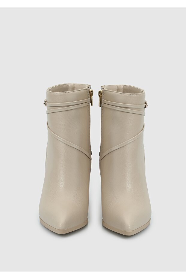 Bej Kadın Bootie - 3