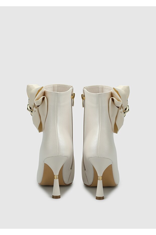 Bej Kadın Bootie - 4