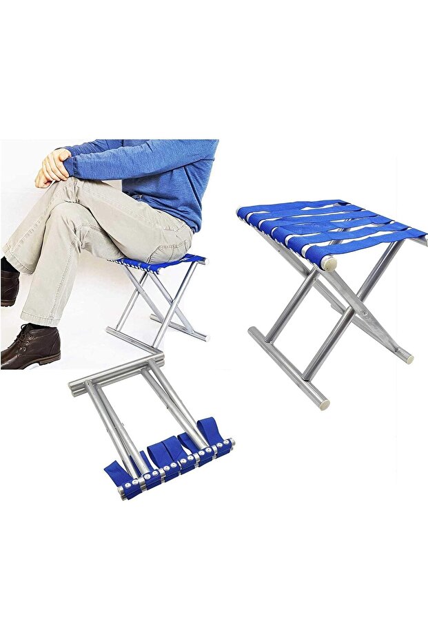Super Strong Heavy Duty Outdoor Folding Chair Portable Folding Stool Camping Hiking Fishing