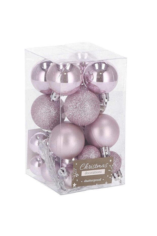 Коледна украса - Розово - 1