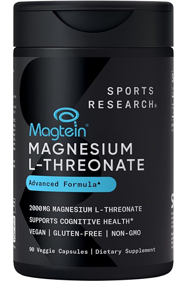 Magtein Magnesium L-Threonate Capsules, 2000 mg, 90 Capsules