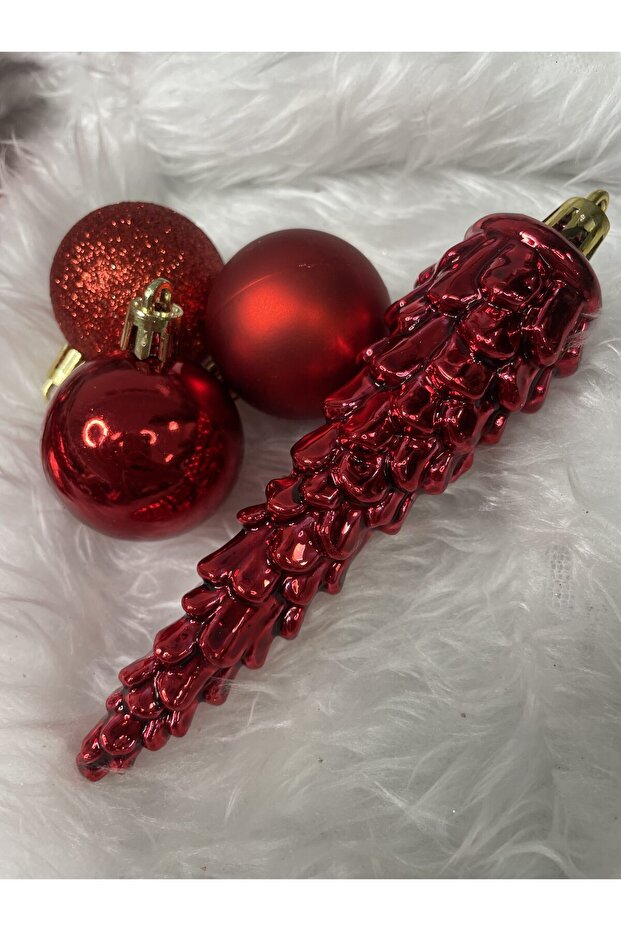 Коледна украса - Червено - 21