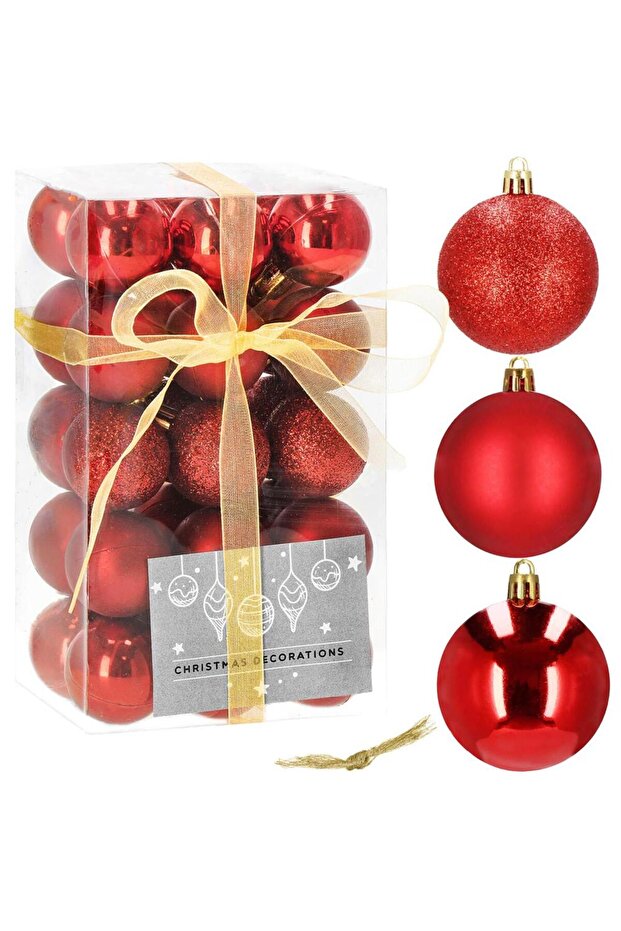 Коледна украса - Червено - 8