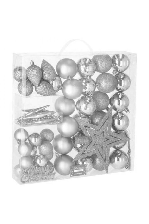 Коледна украса - Сребристо - 1