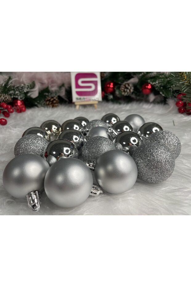 Коледна украса - Сребристо - 14