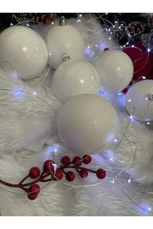 Коледна украса - Бяло - 8