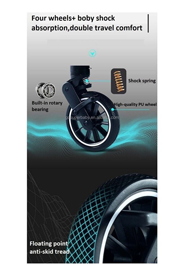 عربة أطفال قابلة للطي في اتجاهين - 5