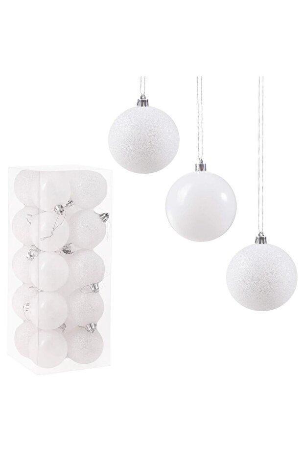 Коледна украса - Бяло - 6