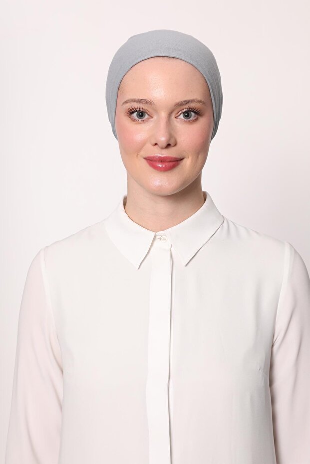 Gri Dikişsiz Bone - 2