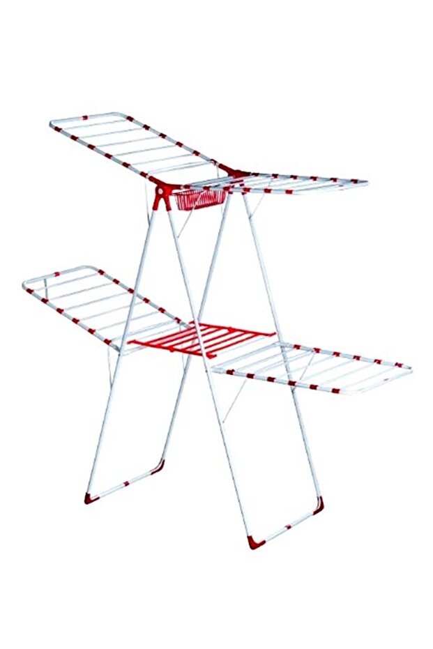 حامل تجفيف الملابس القابل للطي الجديد من CINGILLIOGLU Galaxy، بتصميم موفر للمساحة، وحامل غسيل متين - 1