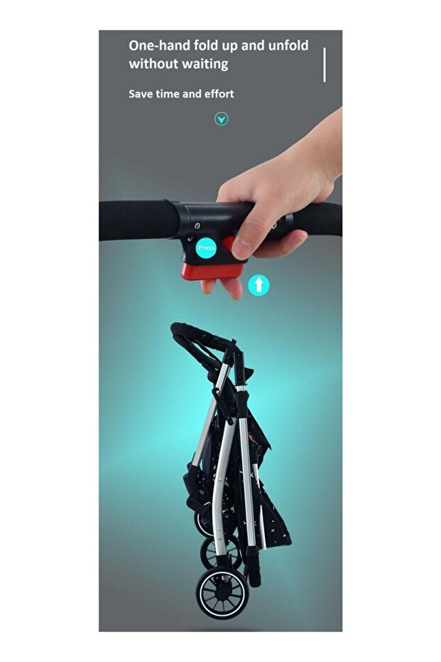 عربة أطفال قابلة للطي في اتجاهين - 7