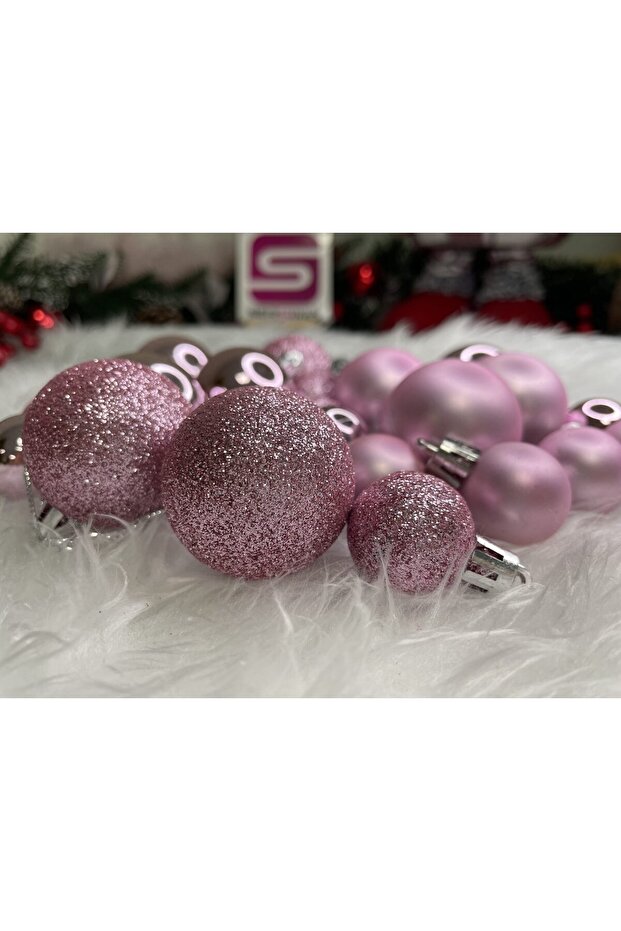 Коледна украса - Розово - 13