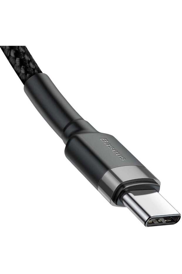 Cafule Type-C PD2.0 60W Flash Şarj Data Kablosu (20V 3A) 2m Gri+Siyah CATKLF-HG1 - 3