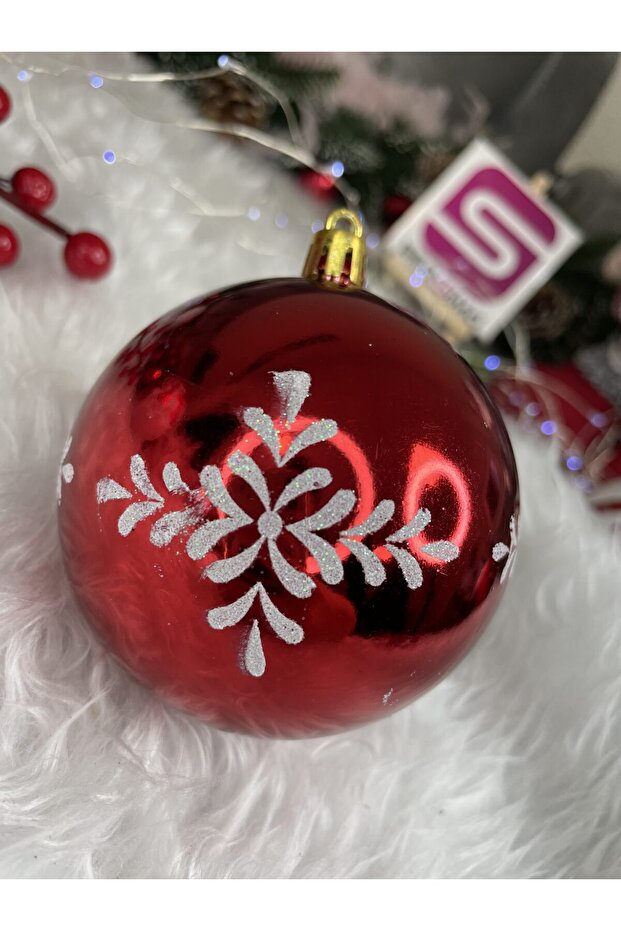 Коледна украса - Червено - 16