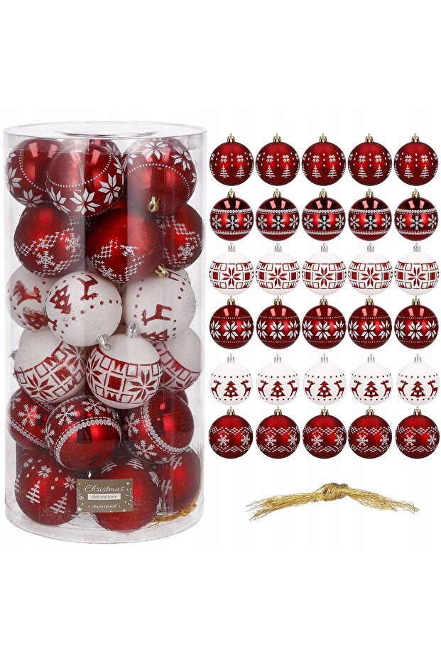 Коледна украса - Червено - 3