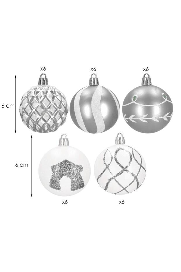 Коледна украса - Сребристо - 11
