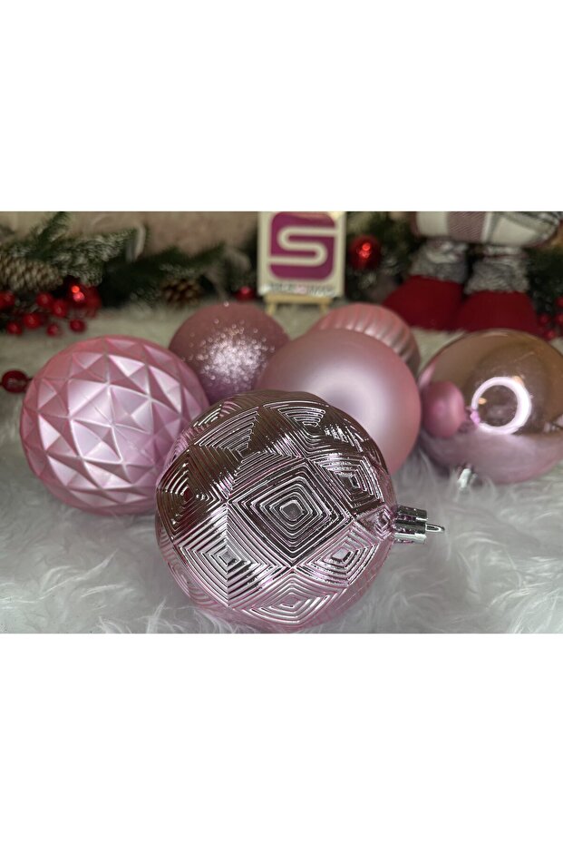 Коледна украса - Розово - 18